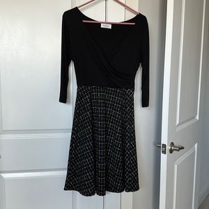 Kaileigh dress, black and white, size small.  From Stitch Fix